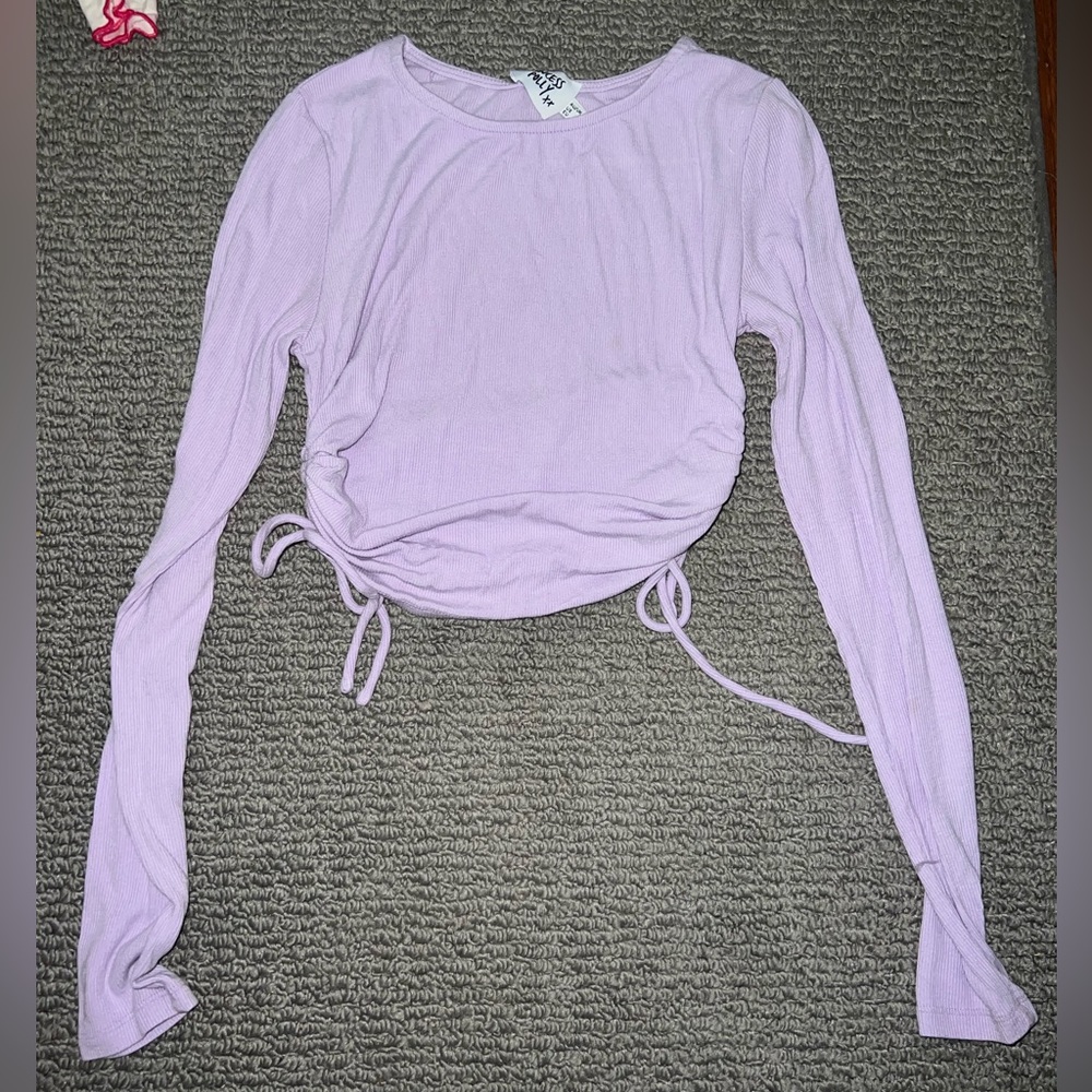 Princess Polly Longsleeve. Tie sides. Purple